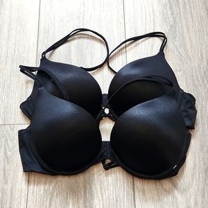 Victoria's Secret Very Sexy Push-up 24C Black Bra
